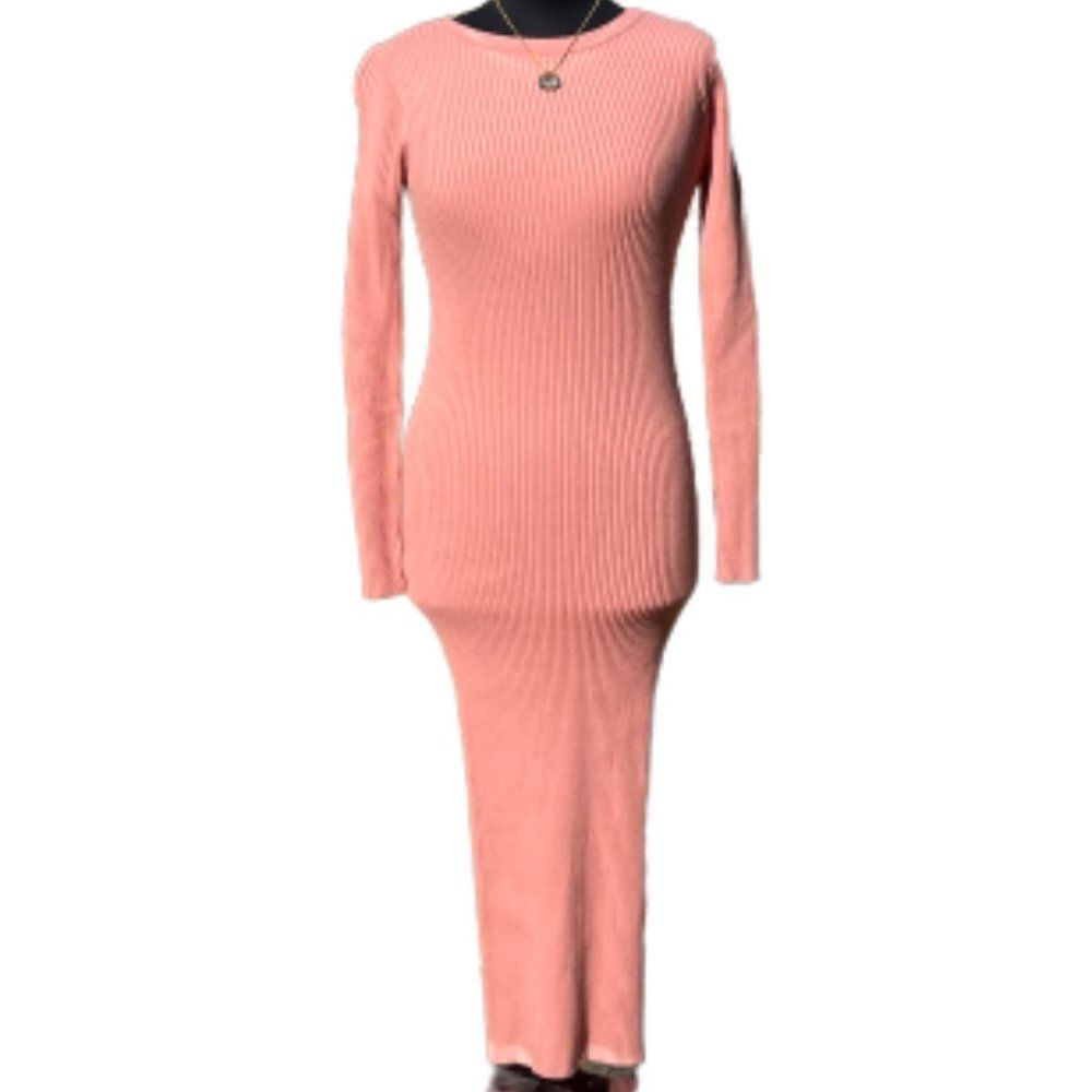🆕Gianni Bini Salmon Pink Sweater Dress size S - Picture 2 of 7